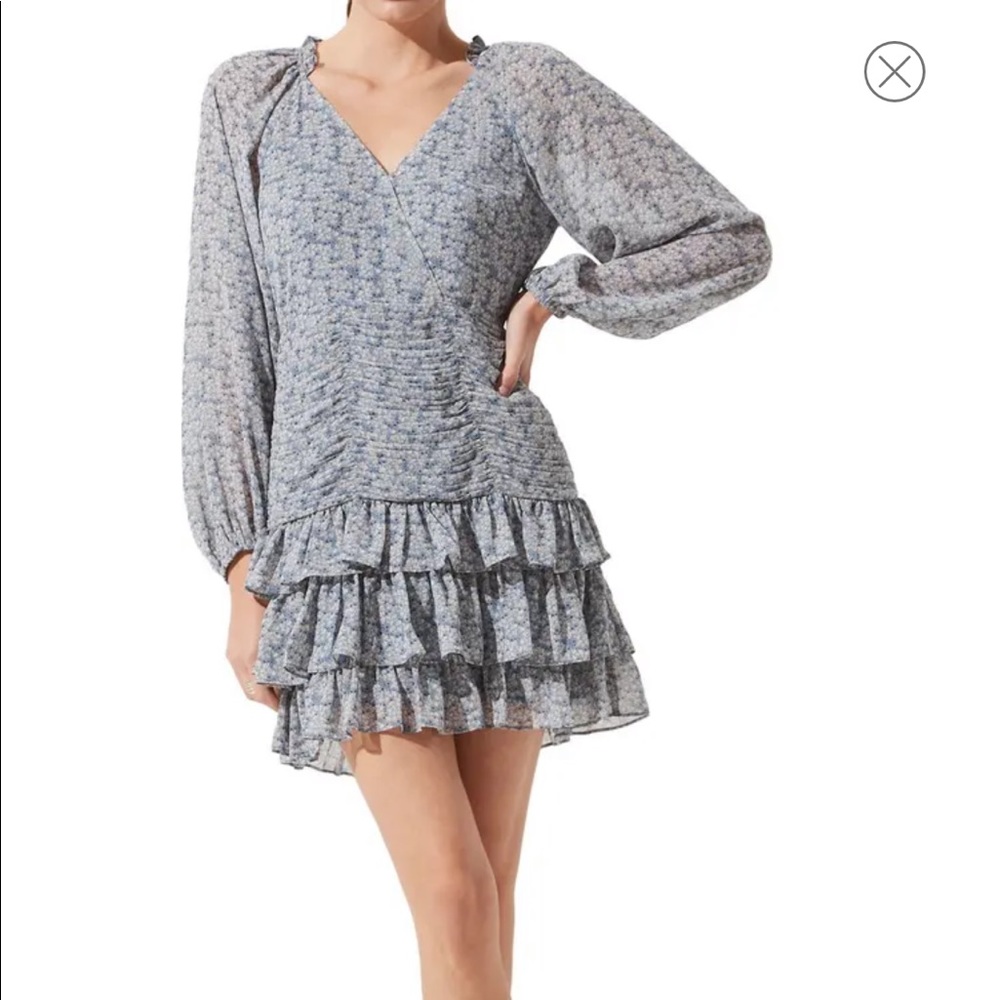 ASTR THE LABEL tiered Ruffle Minidress